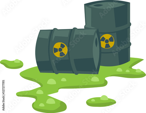 Barrels, radiation, liquid