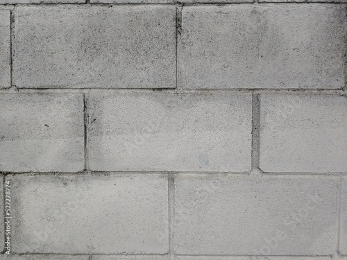 wall made of gray square bricks