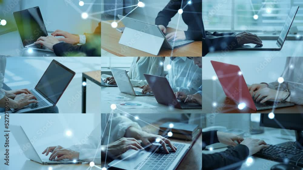 パソコンを使う人々のネットワーク
