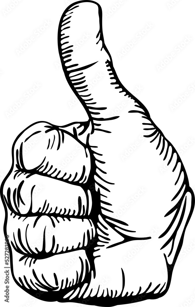 Naklejka premium thumbs-up
