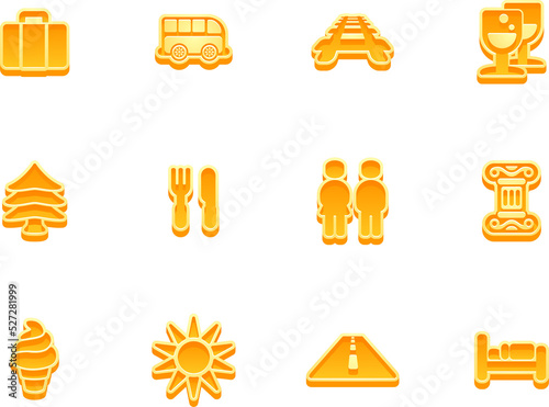 travel icon set
