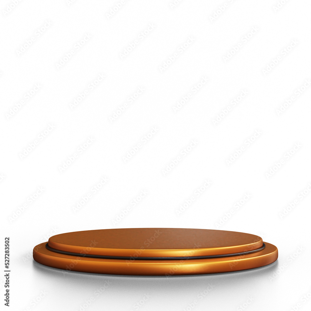 3d gold podium