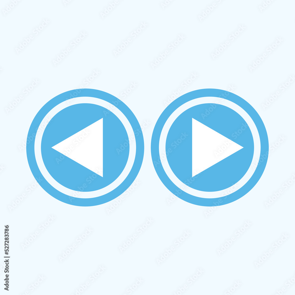 play icon on button play icon on button