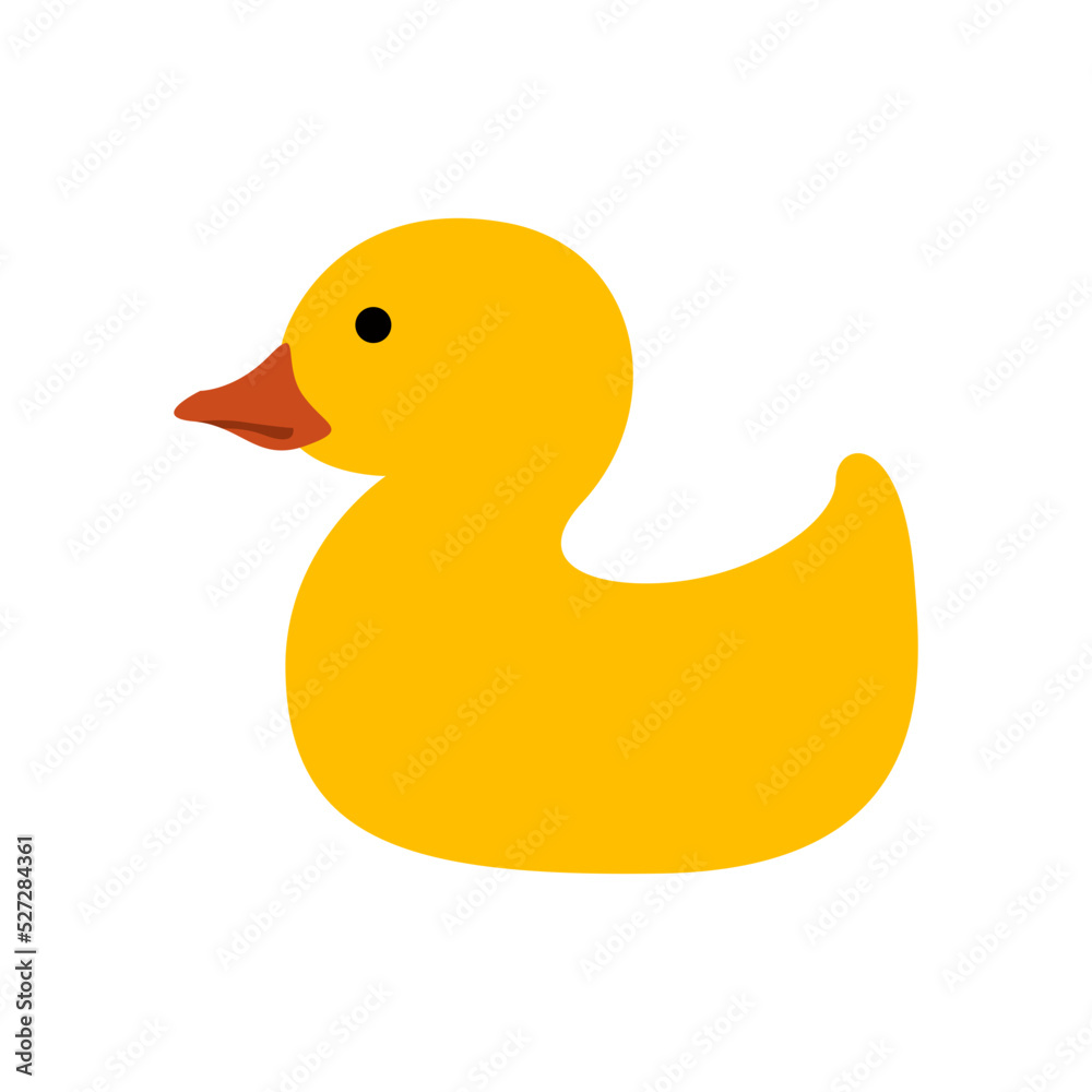 rubber duck toys bathroom illustration