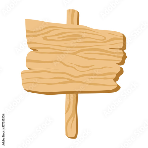 signboard of natural thick wood illustration
