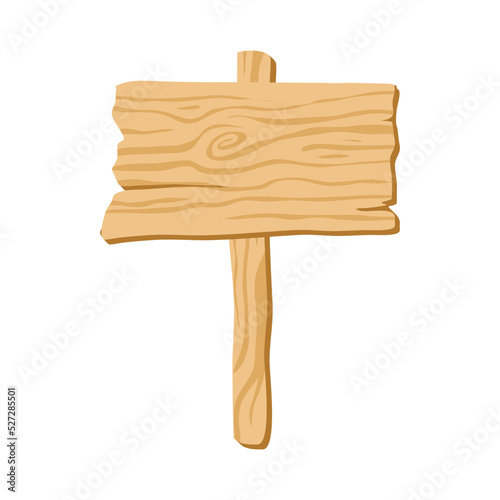 signboard of natural thick wood illustration