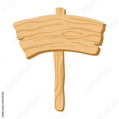 signboard of natural thick wood illustration