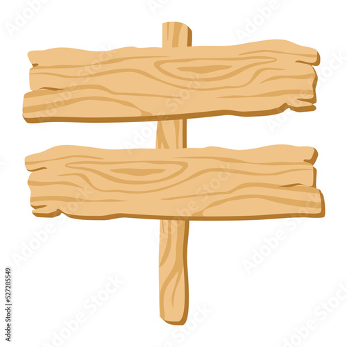 signboard of natural thick wood illustration