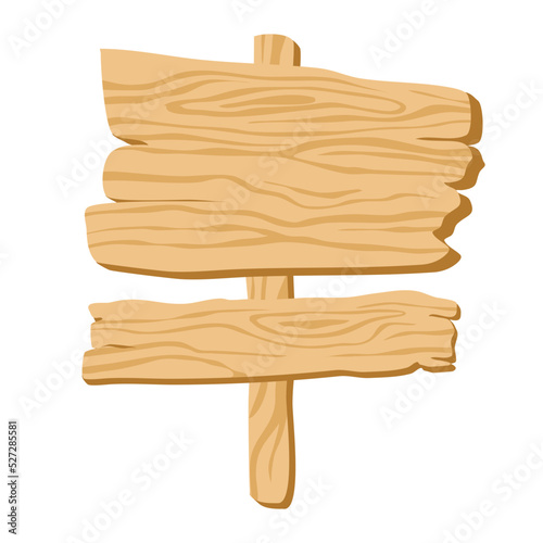 signboard of natural thick wood illustration