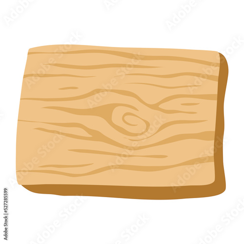 signboard of natural thick wood illustration