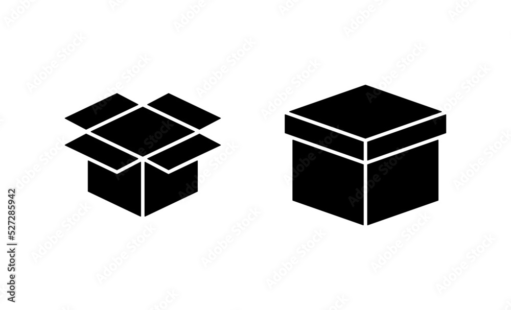 Box icon vector. box sign and symbol, parcel, package Box icon vector. box sign and symbol, parcel, package