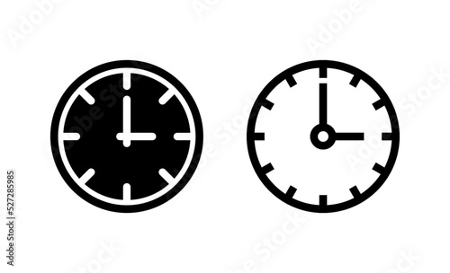 Free Download Clock icon vector. Time sign and symbol. watch icon - GFXLoad