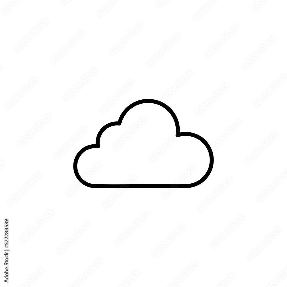 Cloud icon vector for web and mobile app. cloud sign and symbol Cloud icon vector for web and mobile app. cloud sign and symbol