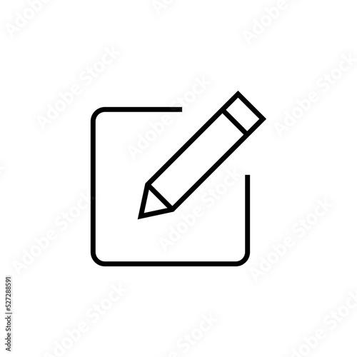 Edit icon vector for web and mobile app. edit document sign and symbol. edit text icon. pencil. sign up