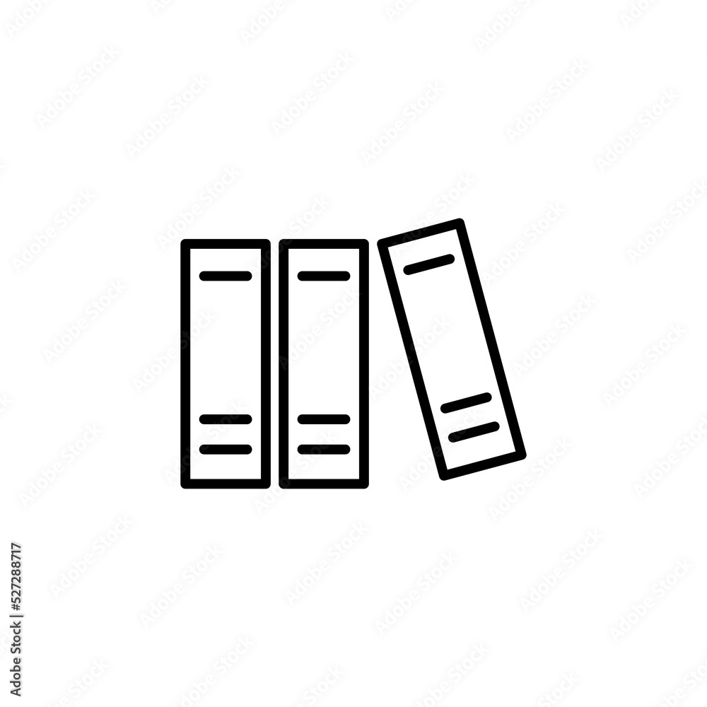Library icon for web and mobile app. education sign and symbol Library icon for web and mobile app. education sign and symbol