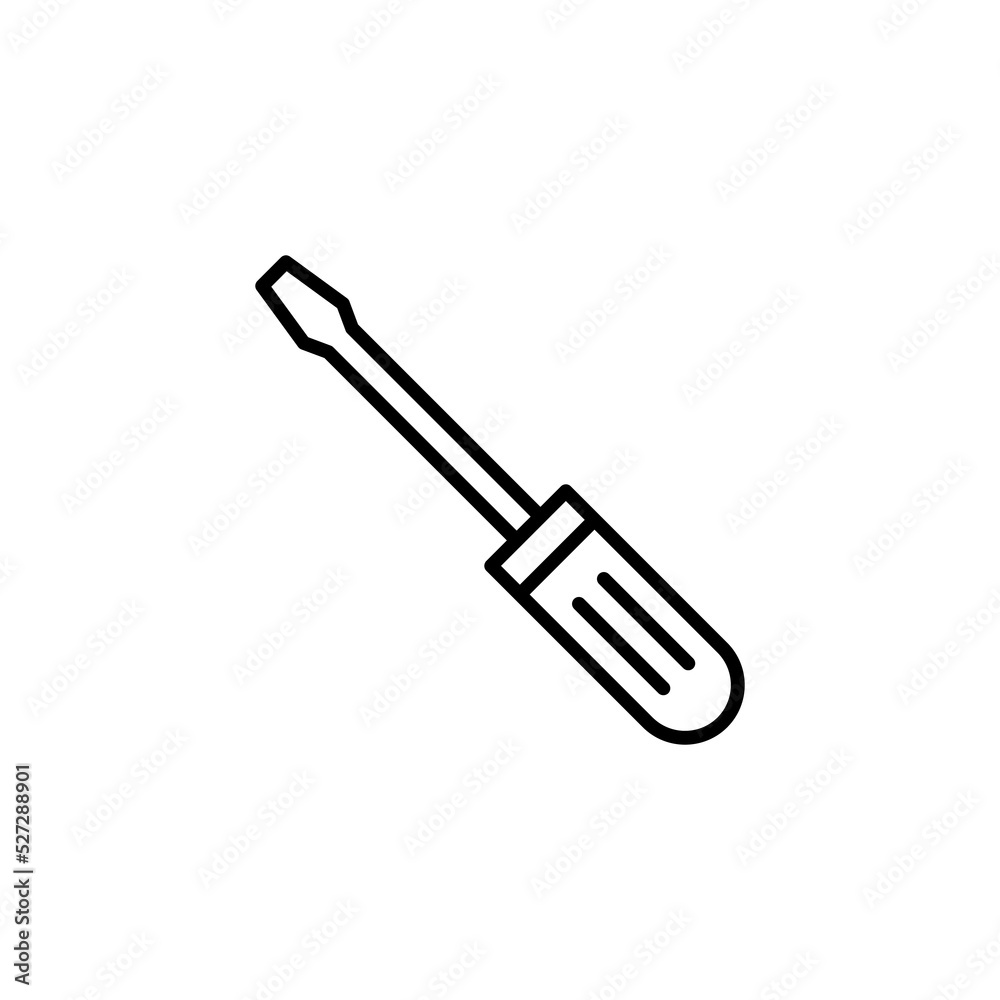 Screwdriver icon for web and mobile app. tools sign and symbol