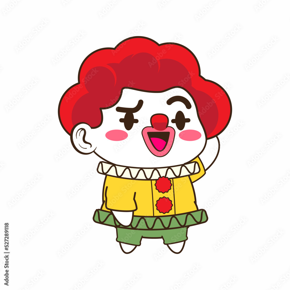 cute little clown vector illustration cute little clown vector illustration