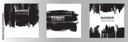 Grunge hand drawn background set banner format. Watercolor Texture background.