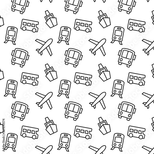 editable monochrome seamless 
vector pattern with modern style