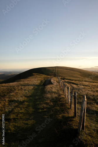 Cadair Berwyn mountain range in Wales UK