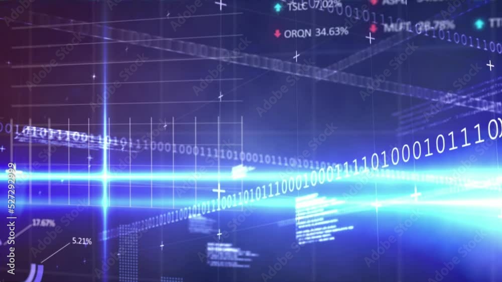 Animation of data processing over binary coding computing Animation of data processing over binary coding computing