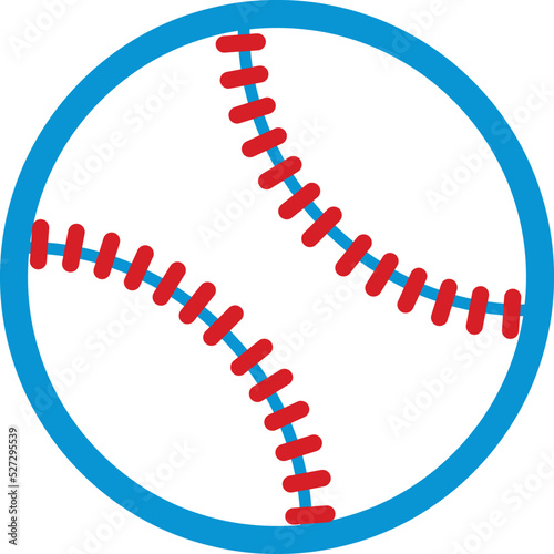 Baseball ball icon. Professional sport event symbol