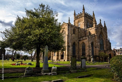Dunfermline Abbey cathedral and church in Dunfermline, Fife, Scotland, UK photo