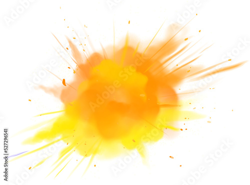 Fototapet Bright powder explosion