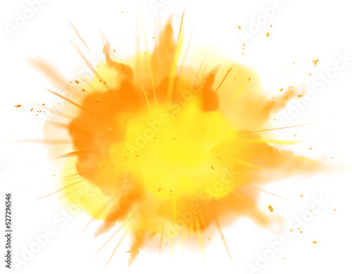 Color powder explosion
