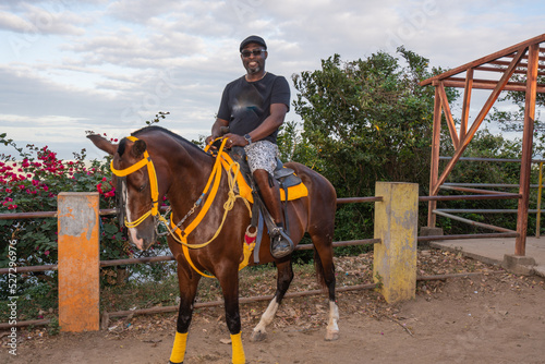 Man Riding Horse in Granada Nicaragua © James