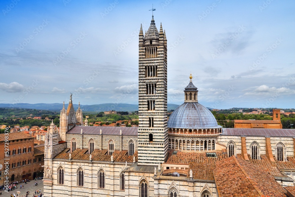 Fototapeta premium Siena, Italy. Landmark places in Tuscany region of Italy.