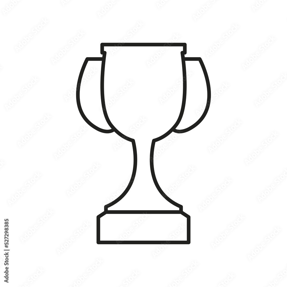 Winner Cup line icon, editable stroke, vector outline high quality for UI. Winner Cup line icon, editable stroke, vector outline high quality for UI.