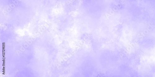 Abstract background with Clouds and blue sky background. Bright sky with white clouds. and purple watercolor design . paper texture design Panoramic grunge texture pattern. Geometric design