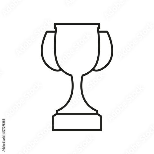 Winner Cup line icon, editable stroke, vector outline high quality for UI.