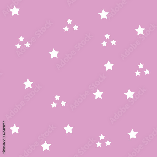 purple vector abstract star white background pattern, bed sheet pattern, handkerchief pattern. © Kingsakai