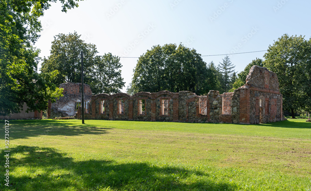 ruins of barn