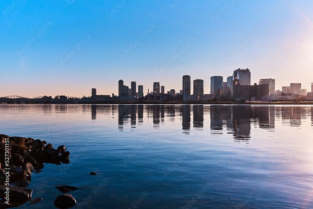 Obraz premium Osaka Skyline Cityscape