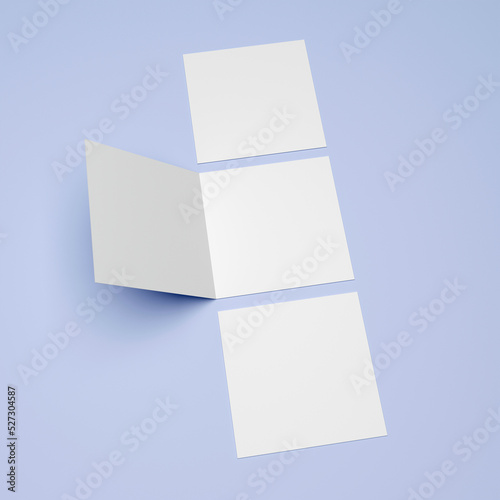 Square brochure mockup