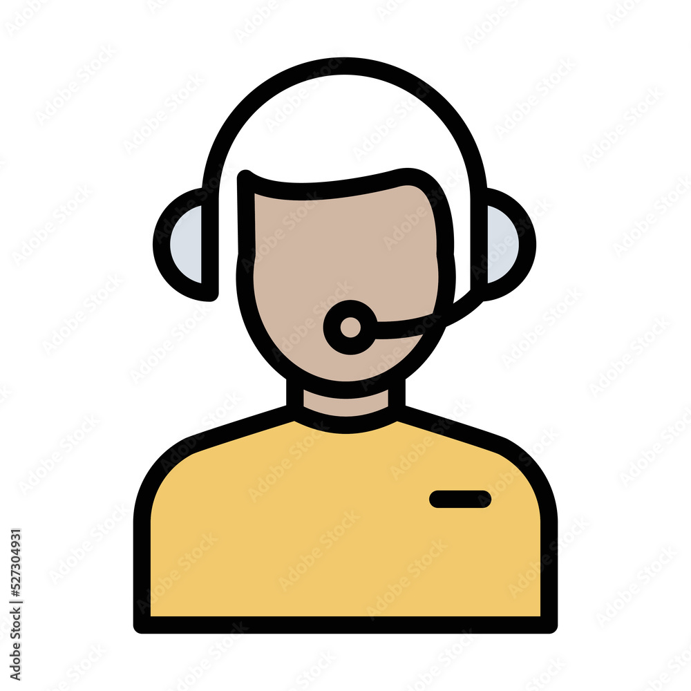 Customer Support Service Vector Icon
