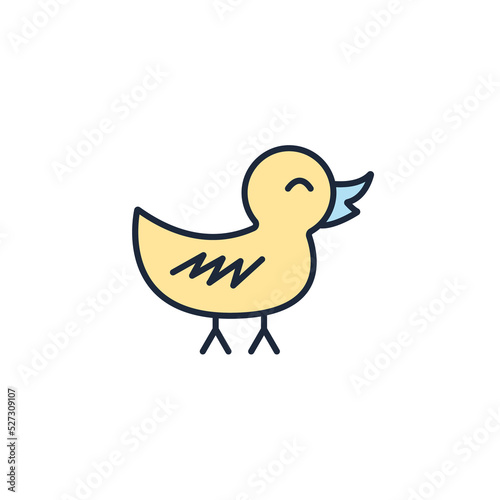 duck toy icons  symbol vector elements for infographic web