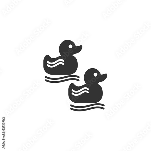 duck toy icons  symbol vector elements for infographic web