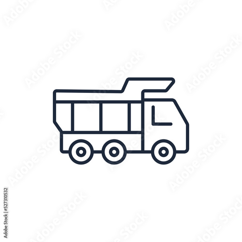 truck icons symbol vector elements for infographic web