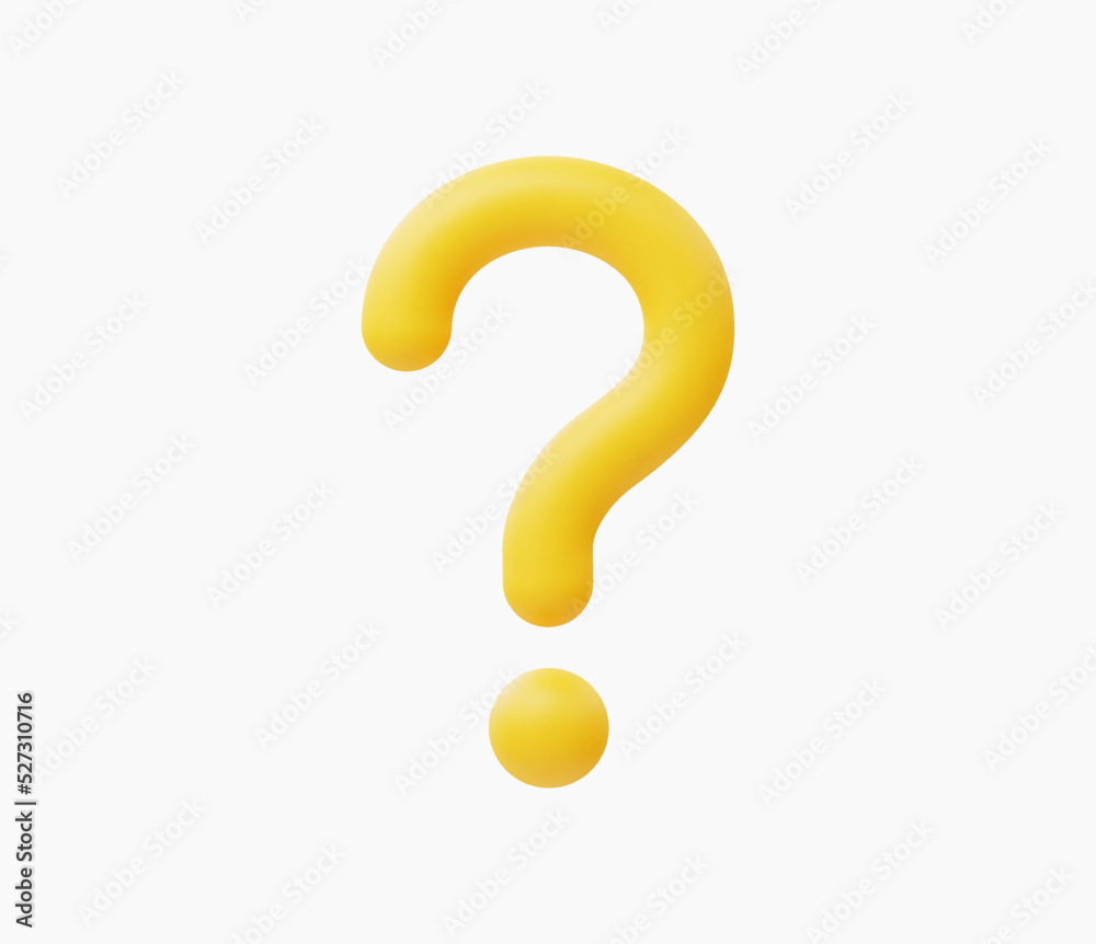 3d Realistic question mark vector Illustration 3d Realistic question mark vector Illustration