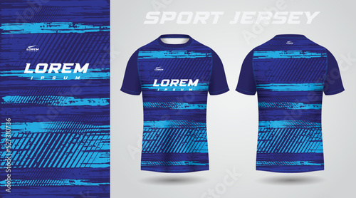 blue shirt sport jersey design