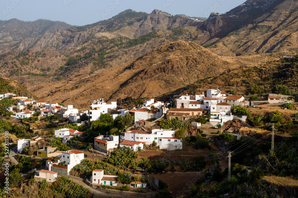 View of Tejeda old town, Gran Canary, Canary Islands, Spain