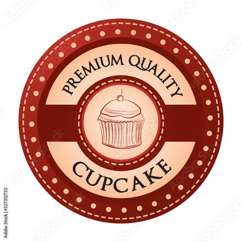Premium quality cupcake label