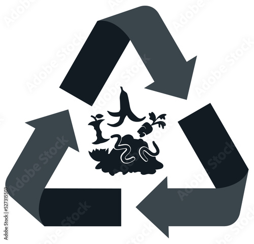 picto recyclage végétal vert New 4