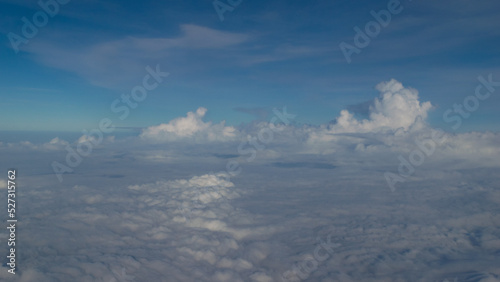 Flying Above Birds’ Eye View Through Clouds At Bangalore Karnataka India © Ashok Soyanke