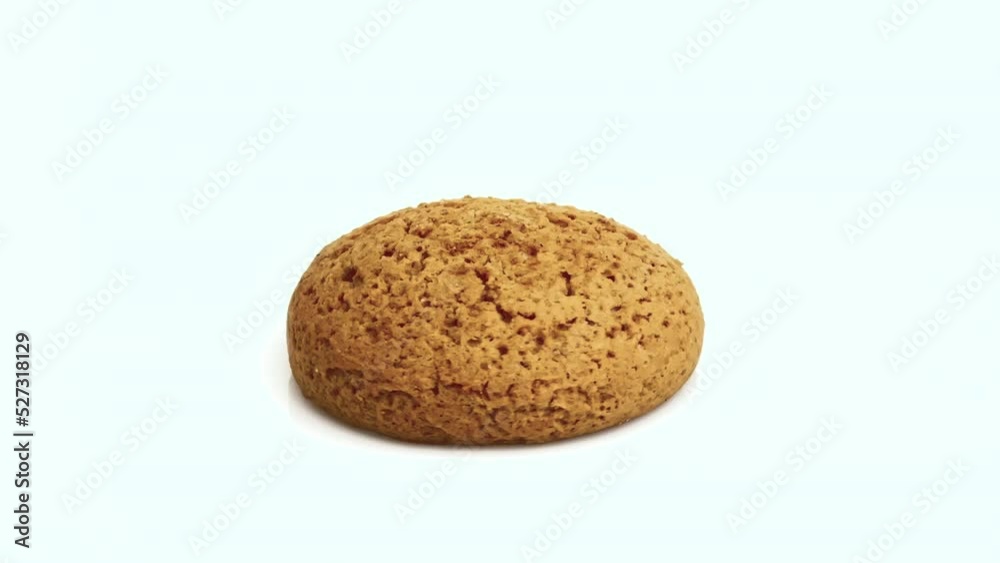 oat cookie isolated on white background oat cookie isolated on white background