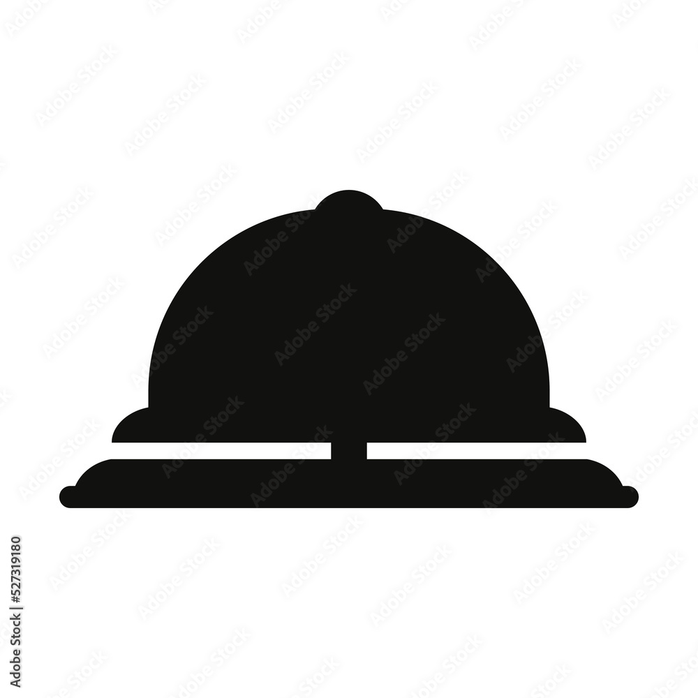 Bell silhouette icon, flat vector illustration for UI graphic design. Bell silhouette icon, flat vector illustration for UI graphic design.